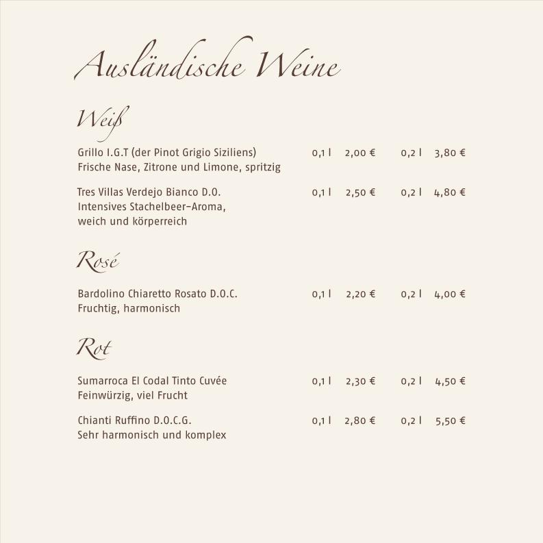 Aus�ndische Weine