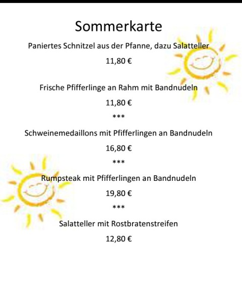 Sommerkarte